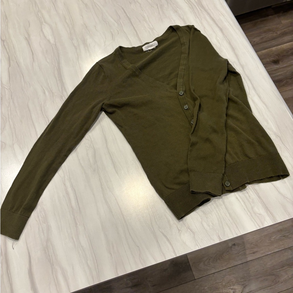 Forever 21 Olive Green Knit Sweater